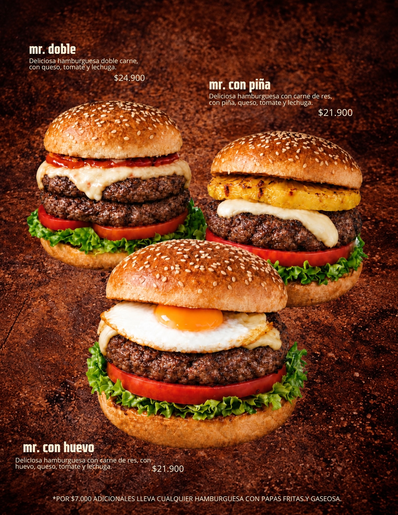 Menú Mr.asao — hamburguesas pág. 2